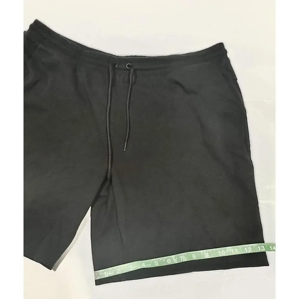 Member's Mark Everyday Active Men's Black Shorts Zipper Pockets Drawstring XXL